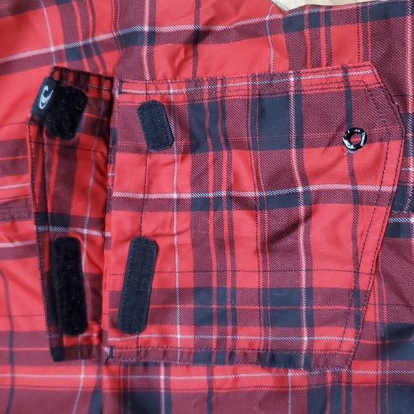 O'Neill Santa Cruz Red Plaid Boardshorts - size 38 - Picture 5 of 12